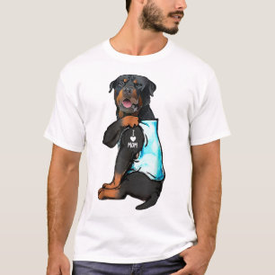 Rottweiler I Liebe Mama Tattoo T-Shirt