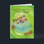 Rottweiler in Bed - Funny Birthday Karte<br><div class="desc">Rottweiler sind kluge,  treue Hunde.</div>