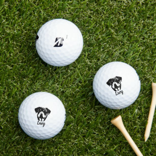 Rottweiler-Individuelle Name-Signatur Golfball