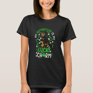 Rottweiler ist mein glücklicher Charm Paw Dog St P T-Shirt