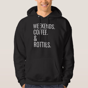 Rottweiler-Kaffee & Amp-Hundebonat Hoodie
