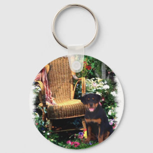 Rottweiler Kunstgeschenke Schlüsselanhänger