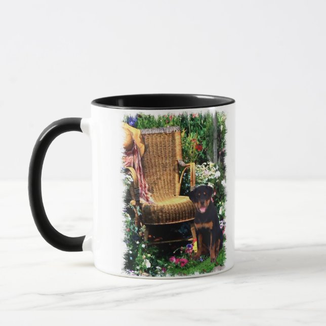 Rottweiler Kunstgeschenke Tasse (Links)
