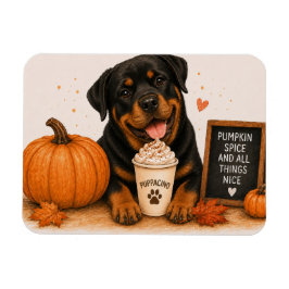 Rottweiler Kürbisgewürz-Magnet Magnet