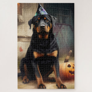 Rottweiler Kürbisse Halloween Gruselig
