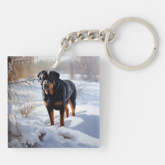 Rottweiler Laisser neiger Noël (Dos)