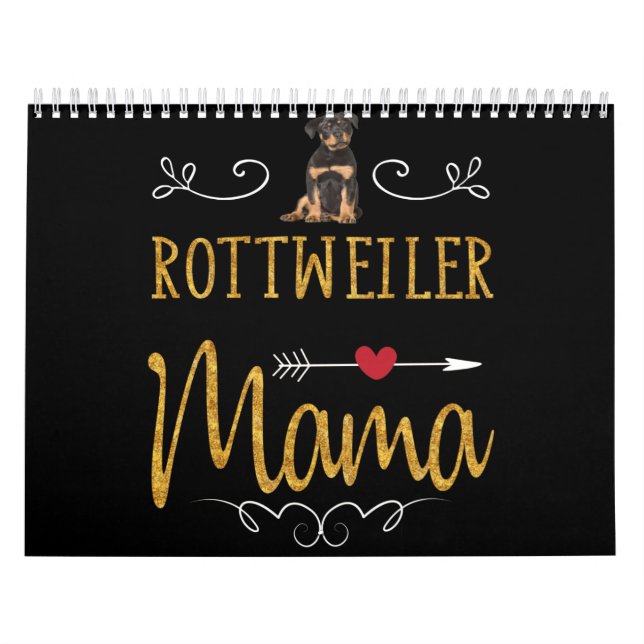 Rottweiler Liebe Mama Kalender (Titelbild)