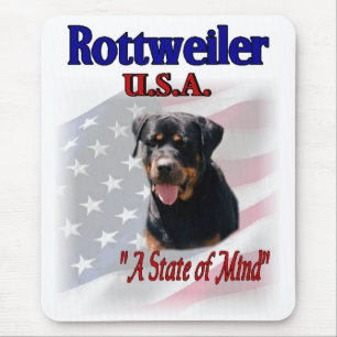 Rottweiler Liebespaare Mousepad