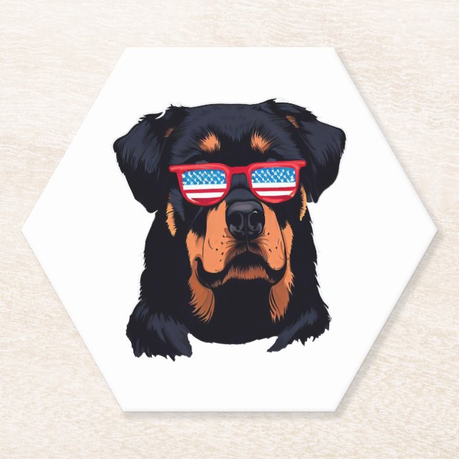 Rottweiler Liebespaare Untersetzer (Vorderseite)