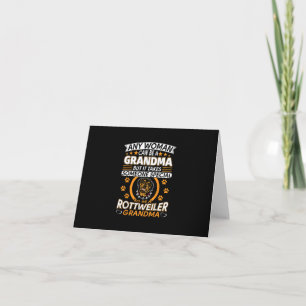 rottweiler lover grandma best gift idea rottweiler dankeskarte