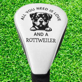 Rottweiler-Loving Golfers Golf Headcover