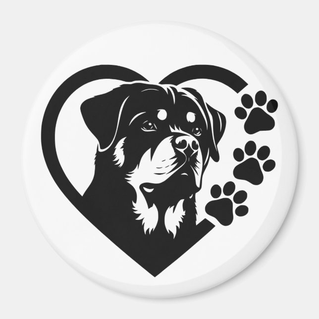 Rottweiler Magnet (Vorne)