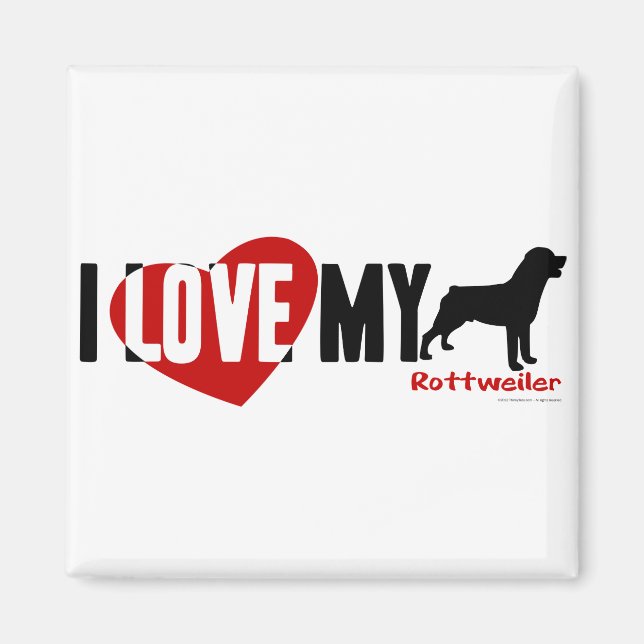 Rottweiler Magnet (Vorne)