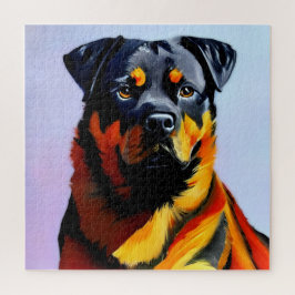 Rottweiler-Malerei