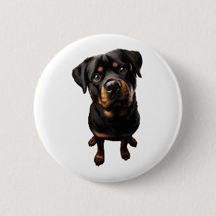 Rottweiler Mama Button