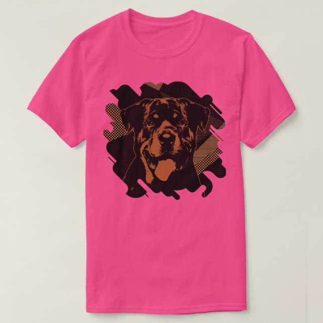 Rottweiler Metzgerhund Digital Art 2 T-Shirt (Design vorne)