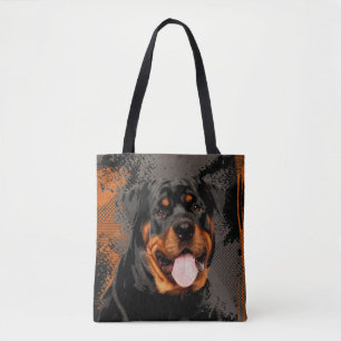 Rottweiler - Metzgerhund Digital Kunst Tasche