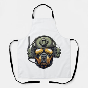 Rottweiler Militär Design Schürze