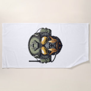 Rottweiler Militärdesign Strandtuch