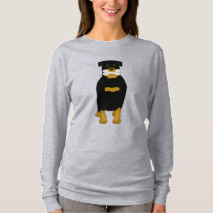 Rottweiler mit Knochen-T - Shirt
