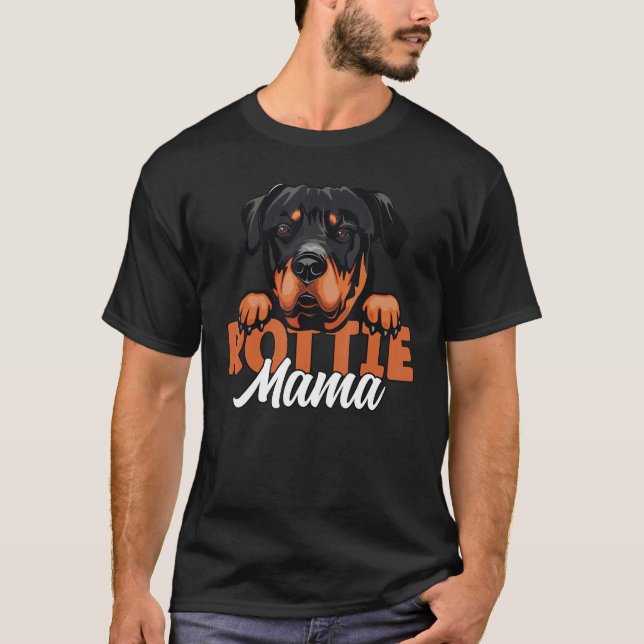 Rottweiler Mom Dog Lover Dog Mother Dog Mom Rottie T-Shirt (Vorderseite)