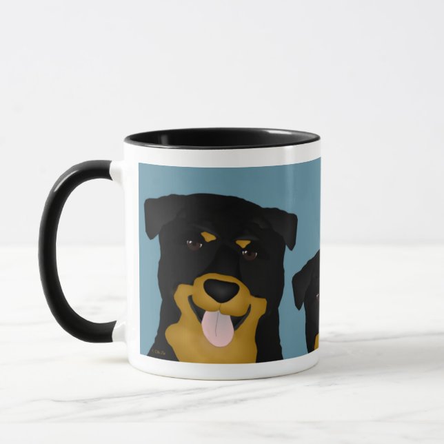 Rottweiler Mug (Gauche)