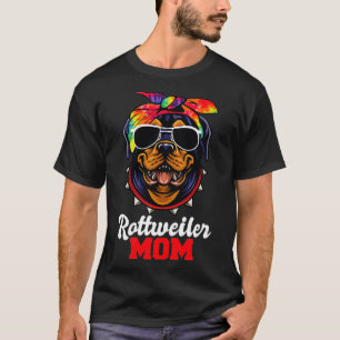 Rottweiler Mutter Hund Tie Dye Pullover