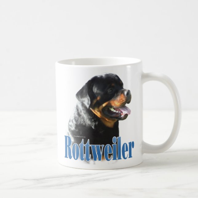 Rottweiler Name Kaffeetasse (Rechts)
