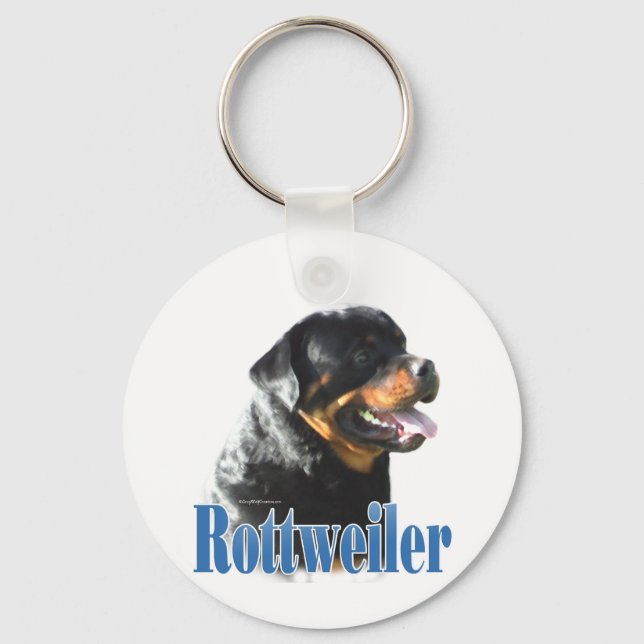 Rottweiler Name Schlüsselanhänger (Vorderseite)