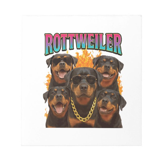 Rottweiler  notizblock (Vorderseite)