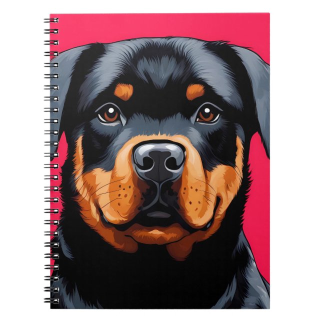 Rottweiler Notizblock (Vorderseite)