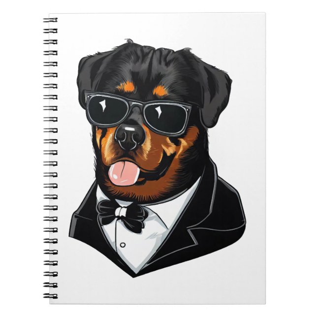Rottweiler Notizblock (Vorderseite)