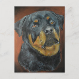 Rottweiler Painting Postcards Postkarte