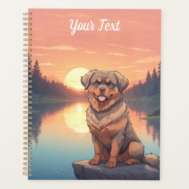 Rottweiler par lac (Devant)