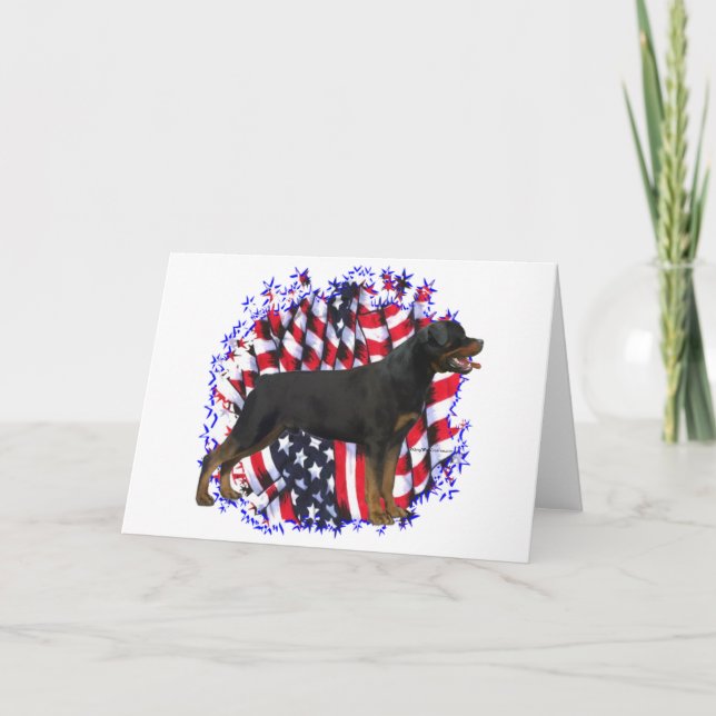 Rottweiler Patriot Karte (Vorderseite)