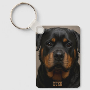 Rottweiler Personalisiertes Foto Name Schlüsselanhänger