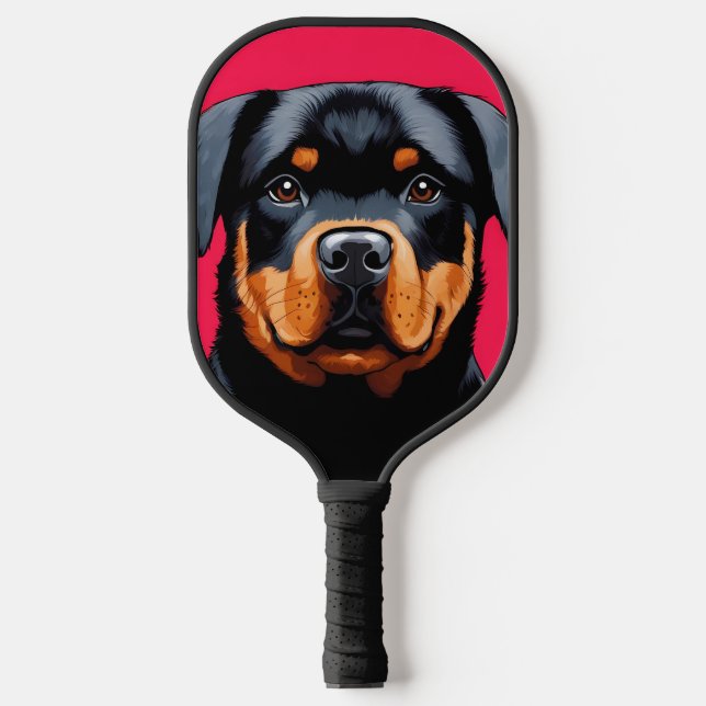 Rottweiler Pickleball Schläger (Vorderseite)