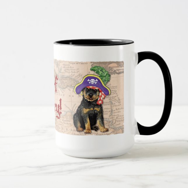 Rottweiler Pirate Tasse (Rechts)