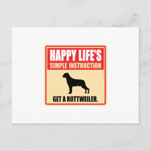 Rottweiler Postkarte