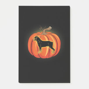Rottweiler Pumpkin Halloween Kostüm Dog Lover Post-it Klebezettel