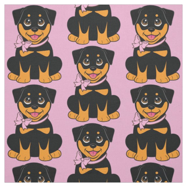 Rottweiler Pupppy Stoff (Muster)