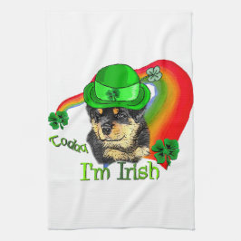 Rottweiler Puppy St Pattys Handtuch