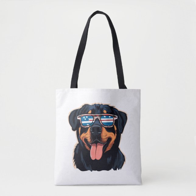 Rottweiler Puppy Tasche (Vorderseite)