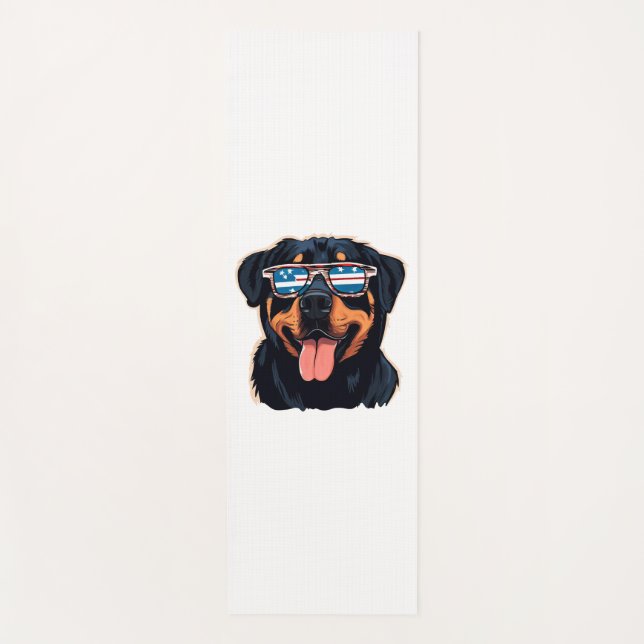 Rottweiler Puppy Yogamatte (Vorderseite)