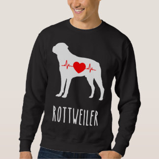 Rottweiler Rasse Hunde Obere Mama zeigt Sweatshirt