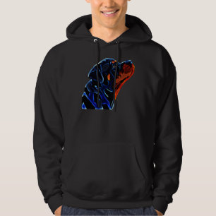 Rottweiler-Rasse-Kopfansicht Hoodie
