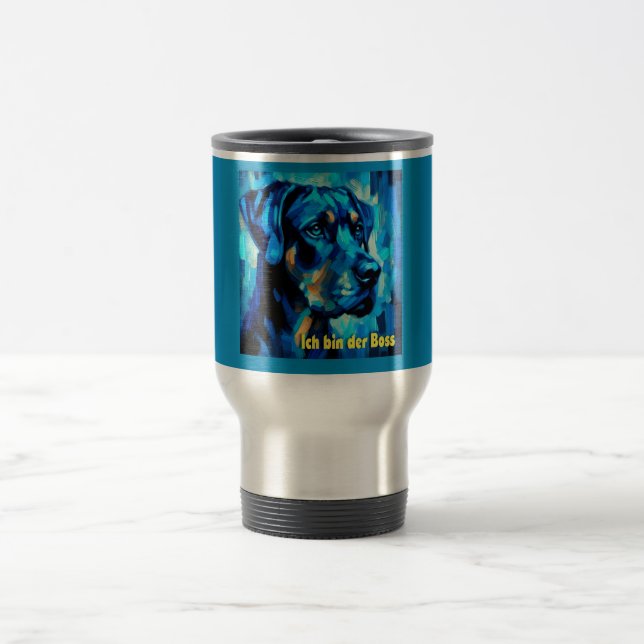 Rottweiler Reisebecher (Mittel)