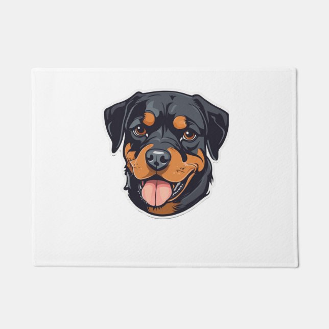 Rottweiler Romp Von Welpen zu Paw-some Partners Fußmatte (Vorderseite)