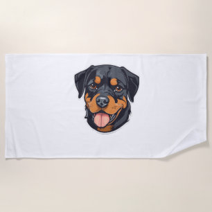 Rottweiler Romp Von Welpen zu Paw-some Partners Strandtuch