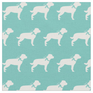 Rottweiler Rottie Dog Silhouette Haustier Aquamari Stoff